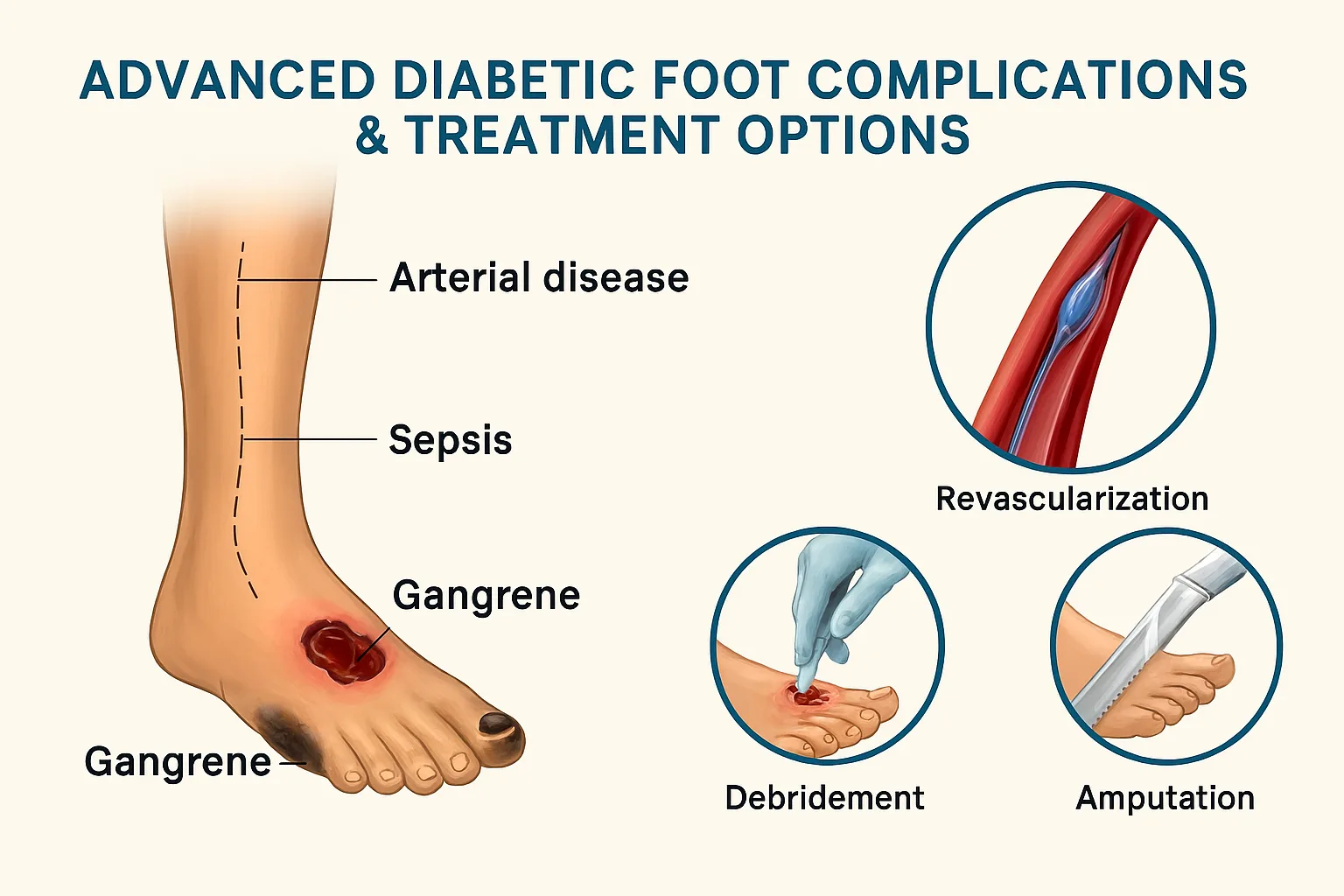 Advanced Diabetic Foot Complications & Treatment Options