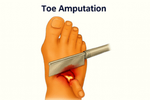 Toe Amputation: A  Doctor’s   Comprehensive    Guide to Recovery, Prevention & Care
