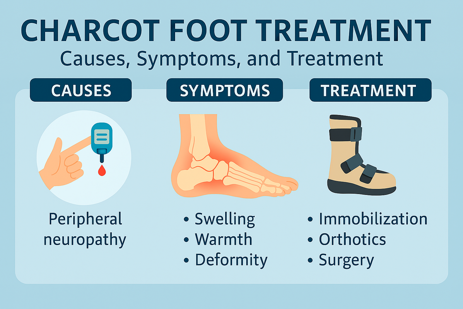 Charcot Foot Treatment: Causes, Symptoms, and  Treatment Options