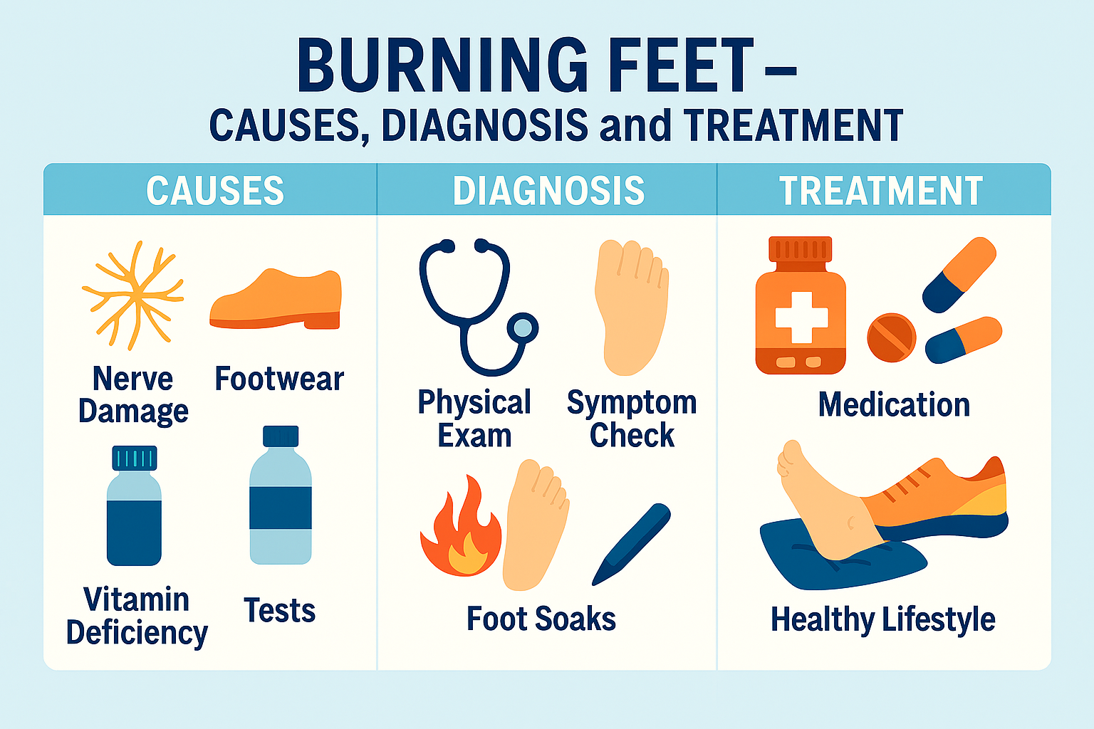 Burning Feet: Causes, Diagnosis, and Treatment