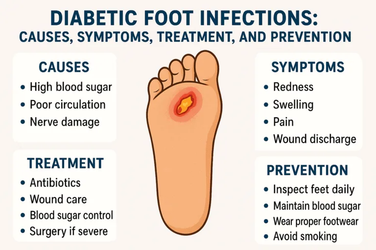 Diabetic Foot Infections: Causes, Symptoms, Treatment, and Prevention