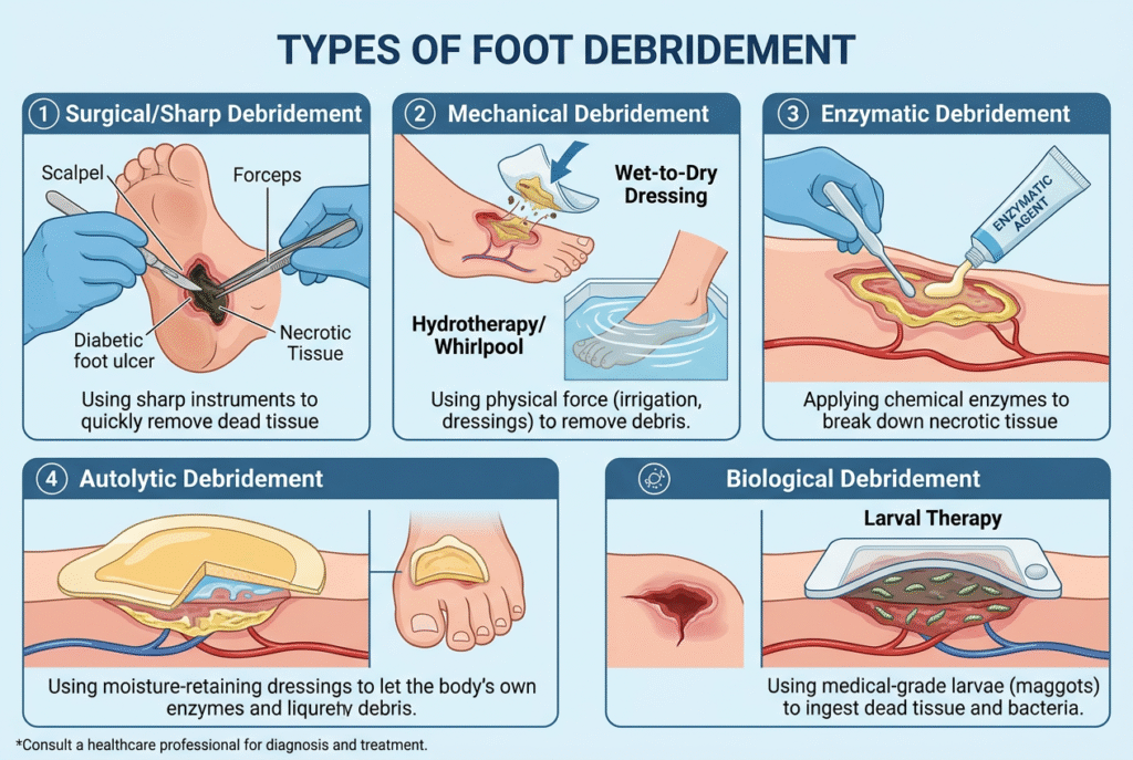 Types of Foot Debridement