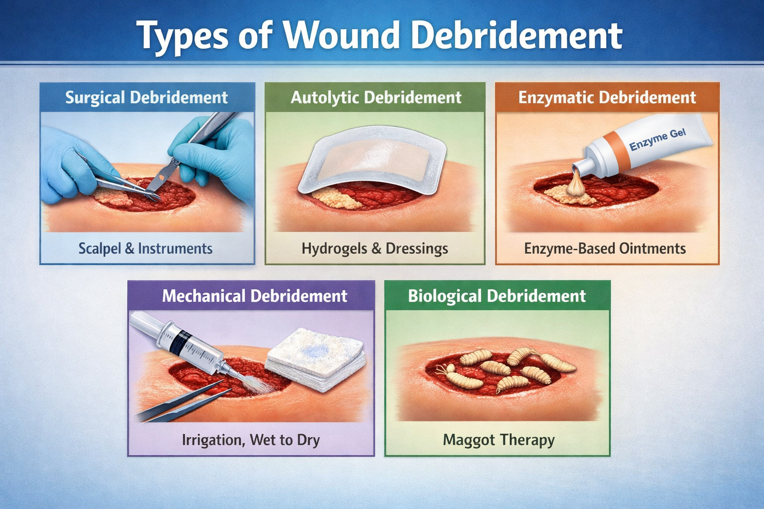 Types of Wound Debridement