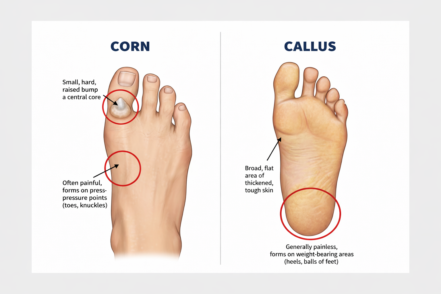 Corn vs Callus: Causes, Treatment & Prevention