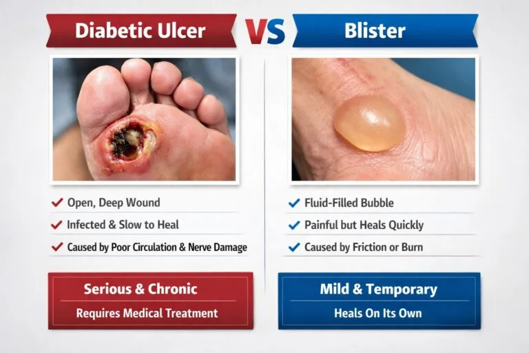 Diabetic Ulcer vs Blister: How to Tell the Difference