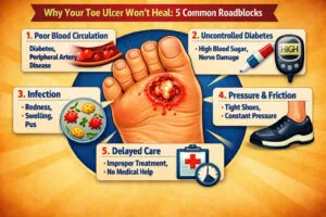 Why Your Toe Ulcer Won’t Heal: 5 Common Roadblocks (And How to Break Through Them)