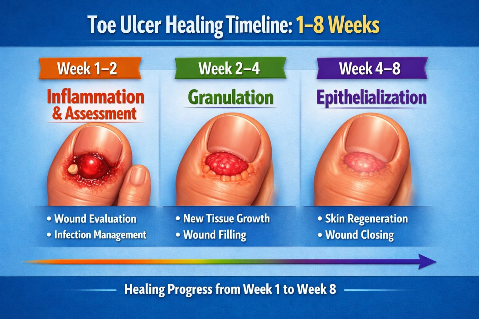 How Long Does It Take for a Toe Ulcer to Heal?