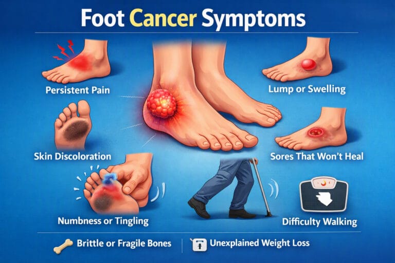 foot cancer symptoms