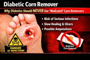 Why Diabetics Should Never Use “Medicated” Corn Removers