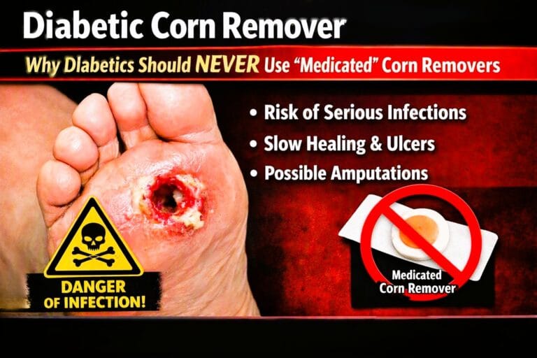Why Diabetics Should Never Use “Medicated” Corn Removers